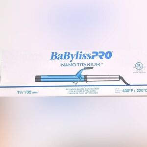 Babyliss Pro nano titanium 1 1/4 inch extended barrel curling iron